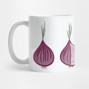 Onion Cutting Process Foodie Mug